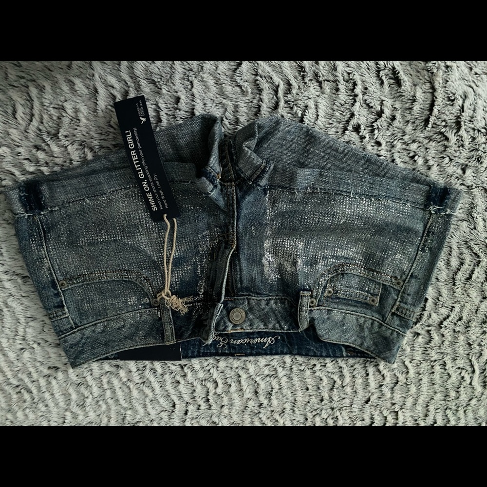 American eagle sparkle shorts